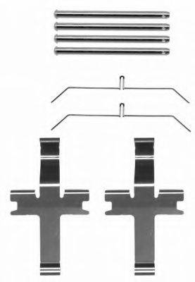 HELLA PAGID 8DZ355204171 Комплектуючі, колодки дискового гальма