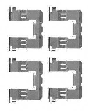 HELLA PAGID 8DZ355204591 Комплектуючі, колодки дискового гальма