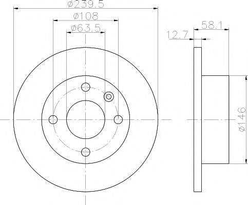 HELLA PAGID 8DD355100561 гальмівний диск