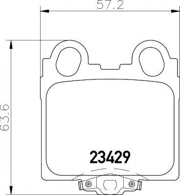 HELLA PAGID 8DB355011591 Комплект гальмівних колодок, дискове гальмо