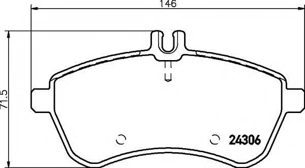 HELLA PAGID 8DB355012751 Комплект гальмівних колодок, дискове гальмо