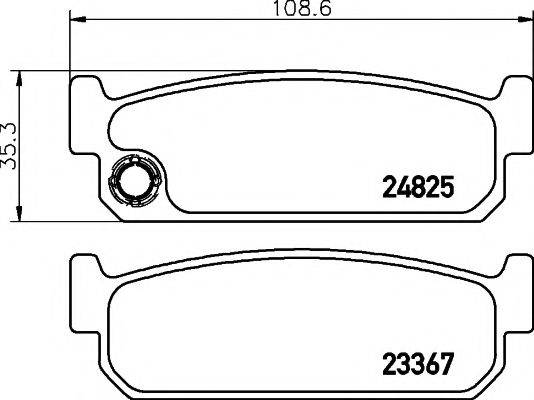 HELLA PAGID 8DB355015271 Комплект гальмівних колодок, дискове гальмо