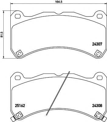 HELLA PAGID 8DB355015471 Комплект гальмівних колодок, дискове гальмо