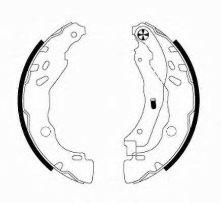 HELLA PAGID 8DB355020081 Комплект гальмівних колодок