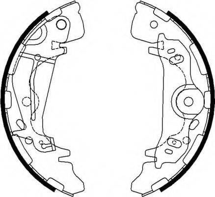 HELLA PAGID 8DB355022091 Комплект гальмівних колодок