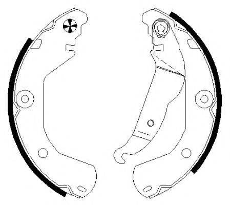 HELLA PAGID 8DB355022151 Комплект гальмівних колодок