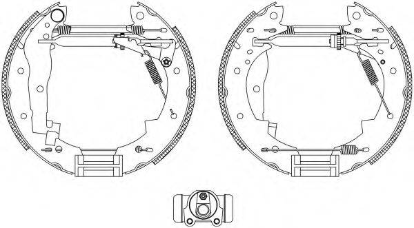 HELLA PAGID 8DB355004251 Комплект гальмівних колодок