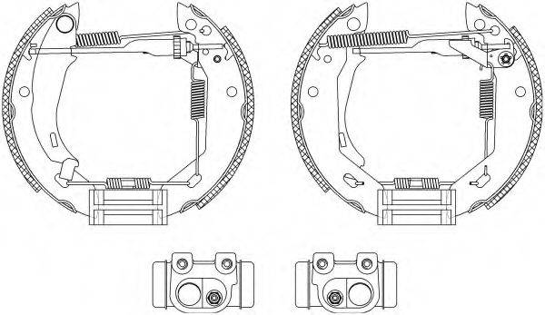 HELLA PAGID 8DB355003671 Комплект гальмівних колодок