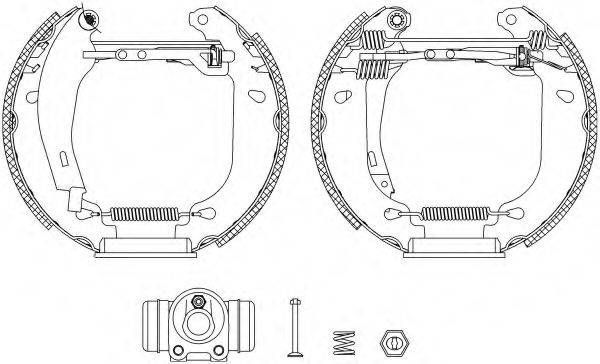 HELLA PAGID 8DB355004711 Комплект гальмівних колодок