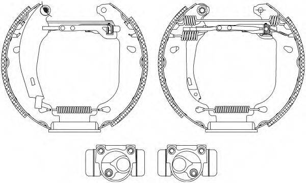 HELLA PAGID 8DB355003871 Комплект гальмівних колодок