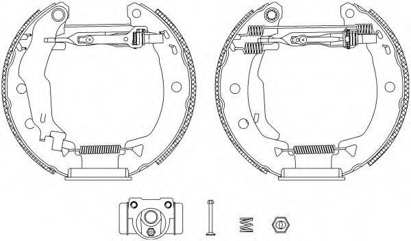 HELLA PAGID 8DB355004381 Комплект гальмівних колодок