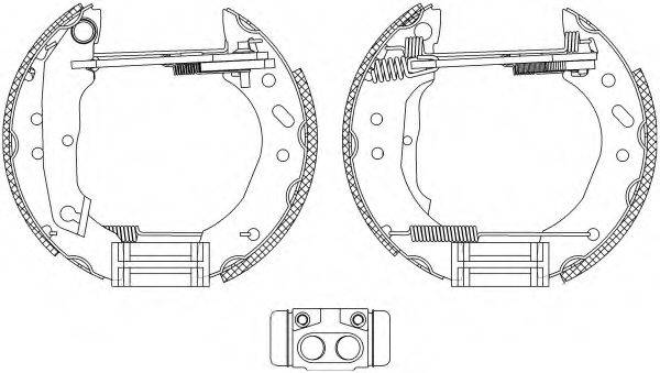 HELLA PAGID 8DB355005011 Комплект гальмівних колодок