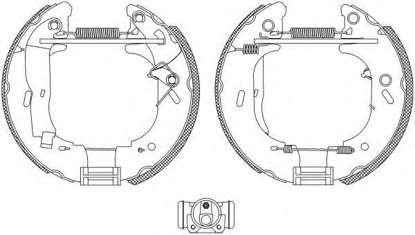 HELLA PAGID 8DB355004141 Комплект гальмівних колодок