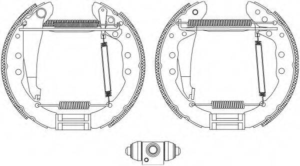 HELLA PAGID 8DB355005201 Комплект гальмівних колодок