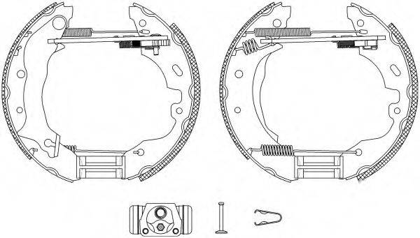 HELLA PAGID 8DB355004101 Комплект гальмівних колодок