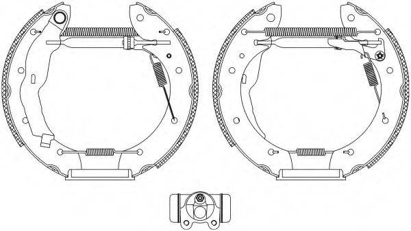 HELLA PAGID 8DB355004621 Комплект гальмівних колодок