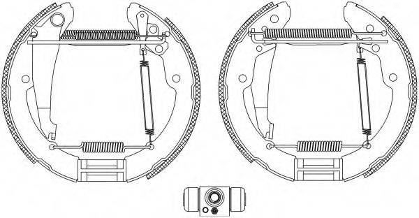 HELLA PAGID 8DB355004461 Комплект гальмівних колодок