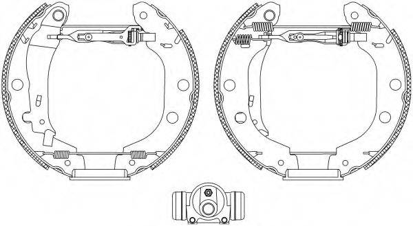 HELLA PAGID 8DB355004601 Комплект гальмівних колодок