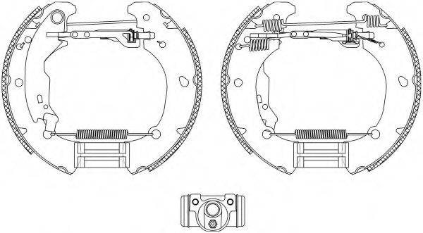 HELLA PAGID 8DB355004481 Комплект гальмівних колодок