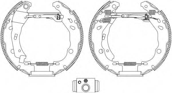 HELLA PAGID 8DB355004901 Комплект гальмівних колодок