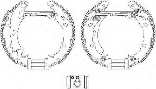 HELLA PAGID 8DB355004911 Комплект гальмівних колодок