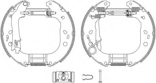 HELLA PAGID 8DB355004871 Комплект гальмівних колодок