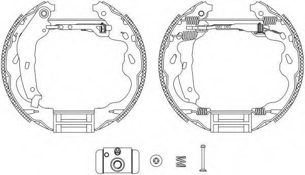 HELLA PAGID 8DB355004991 Комплект гальмівних колодок