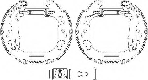 HELLA PAGID 8DB355005131 Комплект гальмівних колодок