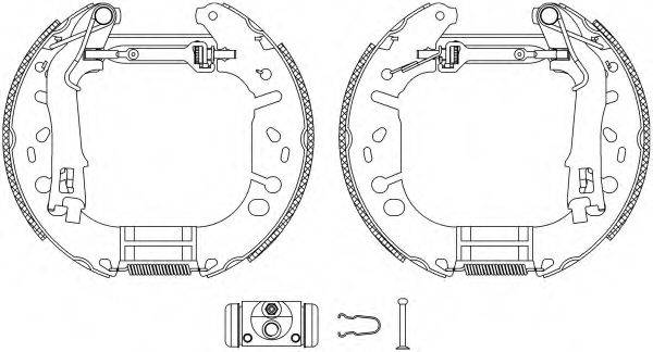 HELLA PAGID 8DB355005191 Комплект гальмівних колодок