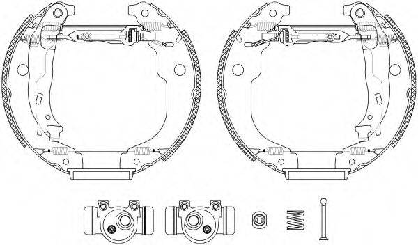 HELLA PAGID 8DB355005001 Комплект гальмівних колодок