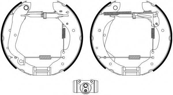 HELLA PAGID 8DB355022721 Комплект гальмівних колодок