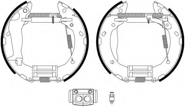 HELLA PAGID 8DB355022611 Комплект гальмівних колодок