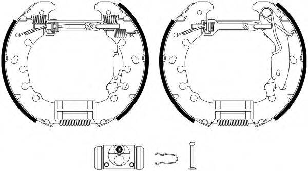 HELLA PAGID 8DB355022971 Комплект гальмівних колодок