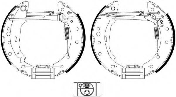 HELLA PAGID 8DB355022901 Комплект гальмівних колодок