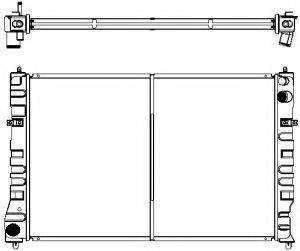 SAKURA AUTOMOTIVE 13010247 Радіатор, охолодження двигуна