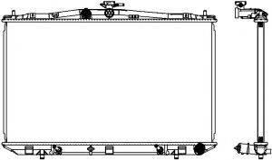 SAKURA AUTOMOTIVE 32718506 Радіатор, охолодження двигуна