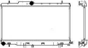 SAKURA AUTOMOTIVE 34211006 Радіатор, охолодження двигуна