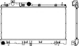 SAKURA AUTOMOTIVE 34211033 Радіатор, охолодження двигуна