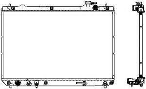 SAKURA AUTOMOTIVE 34611017 Радіатор, охолодження двигуна