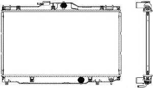 SAKURA AUTOMOTIVE 34611033 Радіатор, охолодження двигуна