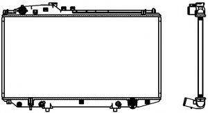 SAKURA AUTOMOTIVE 34611069 Радіатор, охолодження двигуна