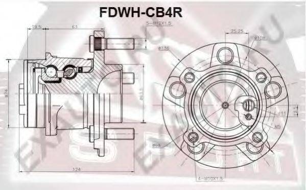 ASVA FDWHCB4R Маточина колеса