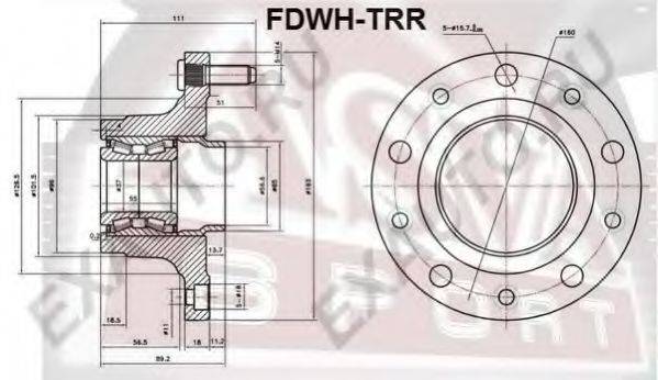 ASVA FDWHTRR Маточина колеса