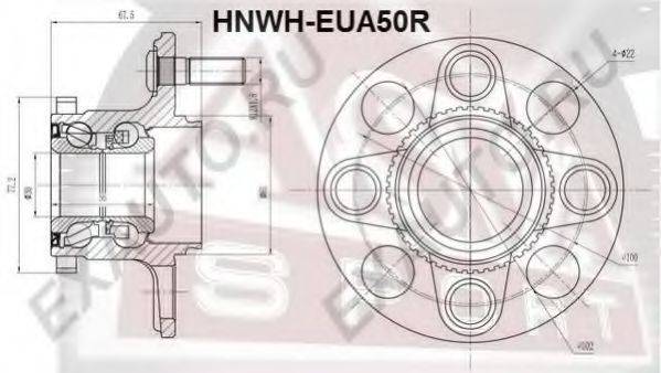 ASVA HNWHEUA50R Маточина колеса