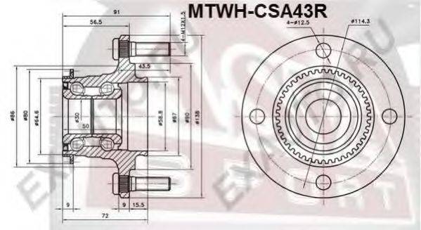 ASVA MTWHCSA43R Маточина колеса