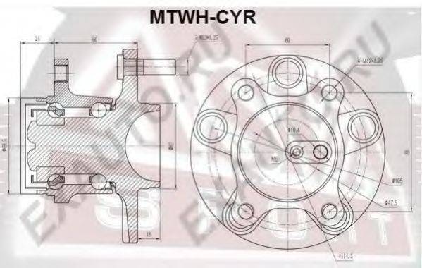 ASVA MTWHCYR Маточина колеса