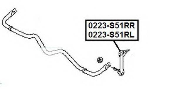 ASVA 0223S51RR Тяга/стійка, стабілізатор