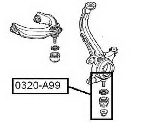ASVA 0320A99 несучий / напрямний шарнір