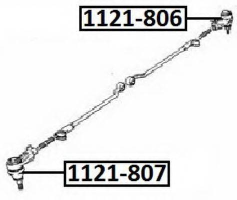 ASVA 1121807 Наконечник поперечної кермової тяги