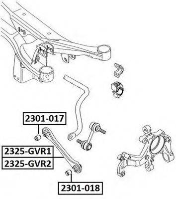 ASVA 2325GVR1 Важіль незалежної підвіски колеса, підвіска колеса